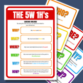 The 5W, 1H's poster and flash card combo
