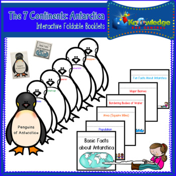 Preview of The 7 Continents: Antarctica Interactive Foldable Booklets - EBOOK