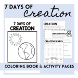 The 7 Days of Creation Paper Coloring Book and Activity Pages