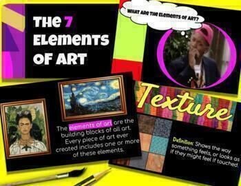 Preview of The 7 Elements of Art (Google Slides) with GIFs