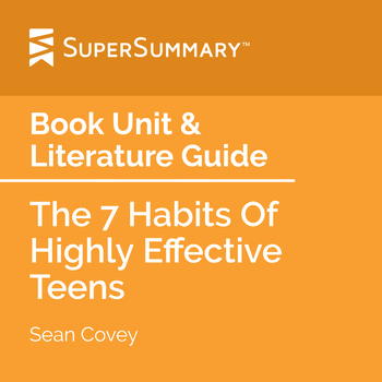Preview of The 7 Habits Of Highly Effective Teens Book Unit & Literature Guide