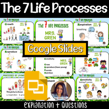 Preview of The 7 Life Processes {Google Slides} - Ms Marwa Tarek