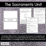 The 7 Sacraments - Catholic Complete Unit - 3,4,5 Grades
