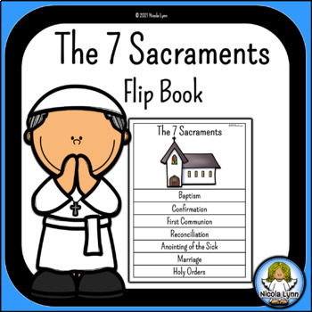 Preview of The 7 Sacraments Flip Book and Word Wall