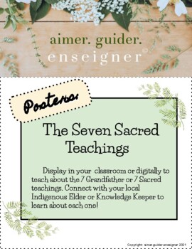 Preview of The 7 Sacred/Grandfather Teachings-English Version-Posters