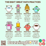 The 8 Great Math Practices Stickers (transparent .png files)