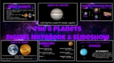 The 8 Planets--Digital Slideshow & Interactive Digital Notebook