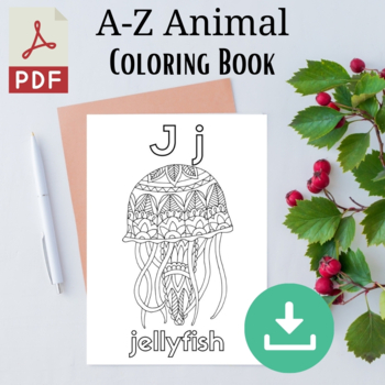 Download A Z Coloring Pages Worksheets Teaching Resources Tpt