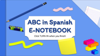 Preview of The ABC in Spanish - Hyper slides for synchronous and asynchronous learning. 