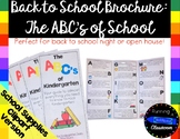 The ABC's of School Brochure | EDITABLE