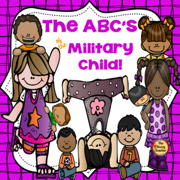 Preview of The ABC's of the Military Child | Purple Up Day | ABC Book