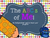 The ABC's of Me! A Back to School Activity