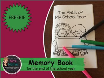 Preview of The ABCs of my School Year - Memory Book for the End of the Year