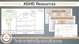 The ADHD House Art Therapy Worksheet / CBT Social & Emotio