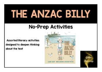 Preview of The ANZAC Billy No-Prep Activities