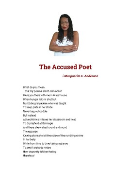 Preview of The Accused Poet : Poem & Analysis by Marguerite C. Anderson