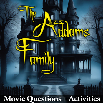 Preview of The Addams Family Movie Guide + Activities | Halloween | Answer Keys Inc