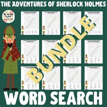 Preview of BUNDLE | The Adventures of Sherlock Holmes | Word Search Puzzles