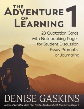 Preview of The Adventure of Learning 1: 28 Quotation Cards with Notebooking Pages