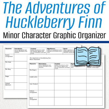 the adventures of huckleberry finn characters