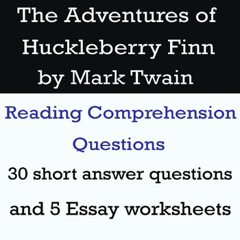 essay questions huckleberry finn