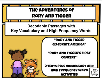 Preview of The Adventures of Rory and Tigger: Supports Wonders Grade 2 Unit 3 Week 5