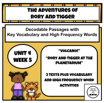 Preview of The Adventures of Rory and Tigger: Supports Wonders Grade 2 Unit 4 Week 5