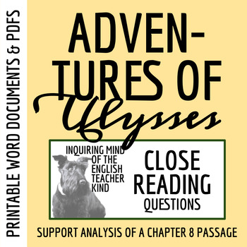 Preview of The Adventures of Ulysses Chapter 8 Close Reading Questions