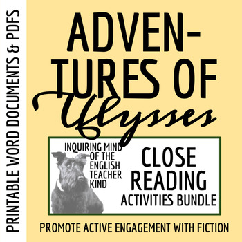 Preview of The Adventures of Ulysses Close Reading Analysis Worksheets Bundle (Printable)