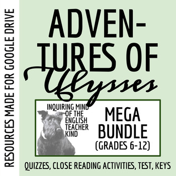 Preview of The Adventures of Ulysses Quizzes, Close Readings, Games, and a Test (Google)