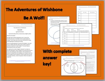 Preview of Wishbone's Be A Wolf! Comprehension Packet (the classic epic Beowulf)