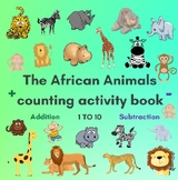 The African Animals counting activity book