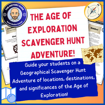Preview of The Age of Exploration Scavenger Hunt Adventure Lesson Plan Activity!
