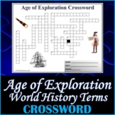 The Age of Exploration World History Crossword Puzzle Acti