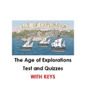 The Age of Explorations Test and Quizzes WITH KEYS