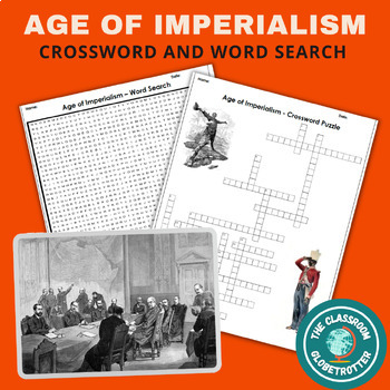 Preview of The Age of Imperialism - World History Crossword and Word Search