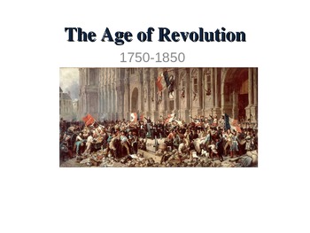 Preview of The Age of Revolutions Guided Notes