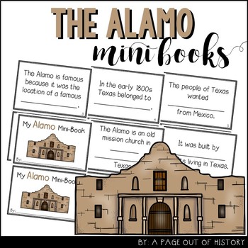 Preview of The Alamo Mini Books for Social Studies