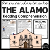 The Alamo in San Antonio Texas Reading Comprehension Works