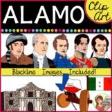 The Alamo Texas Realistic Clip Art