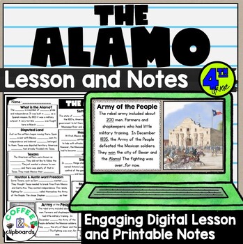 Preview of The Alamo and Westward Expansion Lesson and Activities SS4H3c