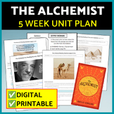 The Alchemist Novel Study, Unit Plan, Bundle Discussion Qu