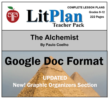 Preview of The Alchemist LitPlan in Google Doc Format