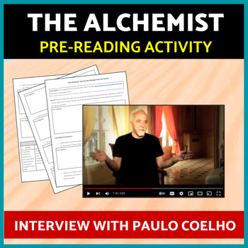 Preview of The Alchemist: Pre-Reading Anticipatory Lesson Paulo Coelho Message Novel Study