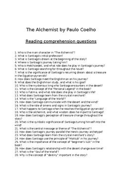 the alchemist reading assignment 6