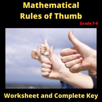 Preview of Summer Math Fun - The Practical Application of 14 Rules of Thumb