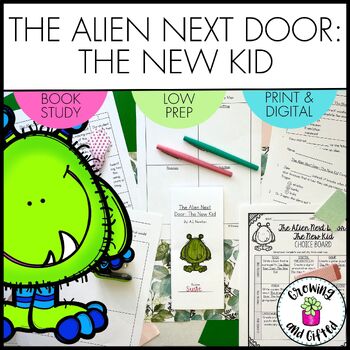 Preview of The Alien Next Door: The New Kid NO PREP Book Study for Reading Comprehension