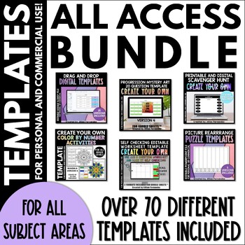 Preview of The All Access Templates Bundle for Personal or Commercial Use