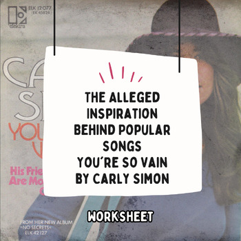 Preview of The Alleged Inspiration Behind Popular Songs You're So Vain by Carly Simon