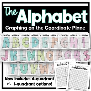 Preview of The Alphabet Graphing on the Coordinate Plane Math Activity